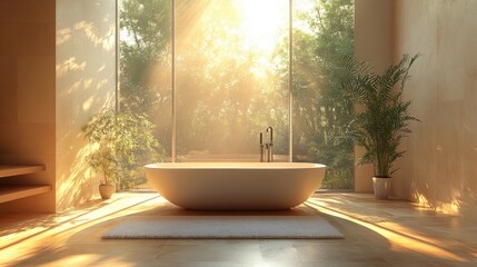 Modern minimalist interior design that provides a relaxing feeling and has all the comforts of a bathroom in a house or condo.