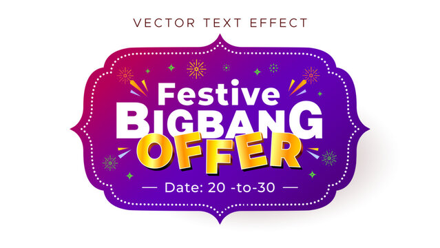 Concept for Festive bigbang offers, Sale, shopping logo for indian festival.