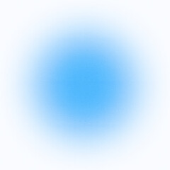 Blue circle aesthetic wallpaper blurred with grainy noise texture