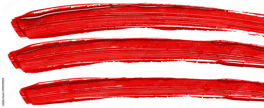 Poster set of red marker paint texture. stroke isolated on white background