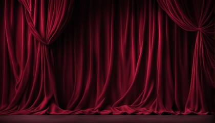 red theater curtain
