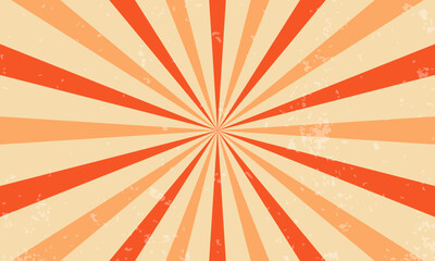 Classic vintage rays sunburst retro background