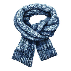 Scarf isolated on white and transparent background. PNG cutout.