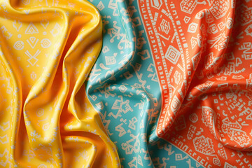 Vibrant Ethnic Silk Pattern