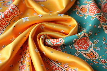 Vibrant Ethnic Silk Pattern