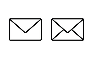 Envelope icon, mail icon, email sign vector