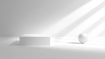 A pristine, clean white background with soft gradients and even lighting, perfect for minimalist visuals.