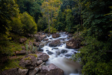 beautiful natural scenery in a village