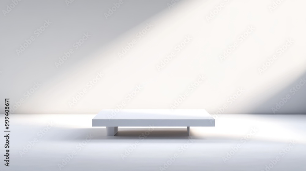Poster clean white background with a blank central area, ideal for focusing on key messages or product desc