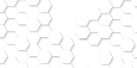 	
Vector abstract 3d white hexagon realistic mesh cell honeycomb texture. geometric white grid emboss hexagonal background. luxury emboss honeycomb white pattern shadow polygonal square web connection