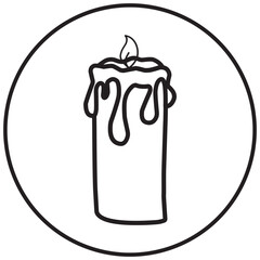 Candle Logo Icon
