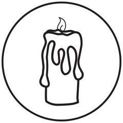 Candle Logo Icon