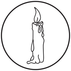 Candle Logo Icon
