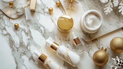 Luxurious Cyber Monday Skincare Promotion Featuring Serums, Moisturizers, and Face Masks for Holiday Sales