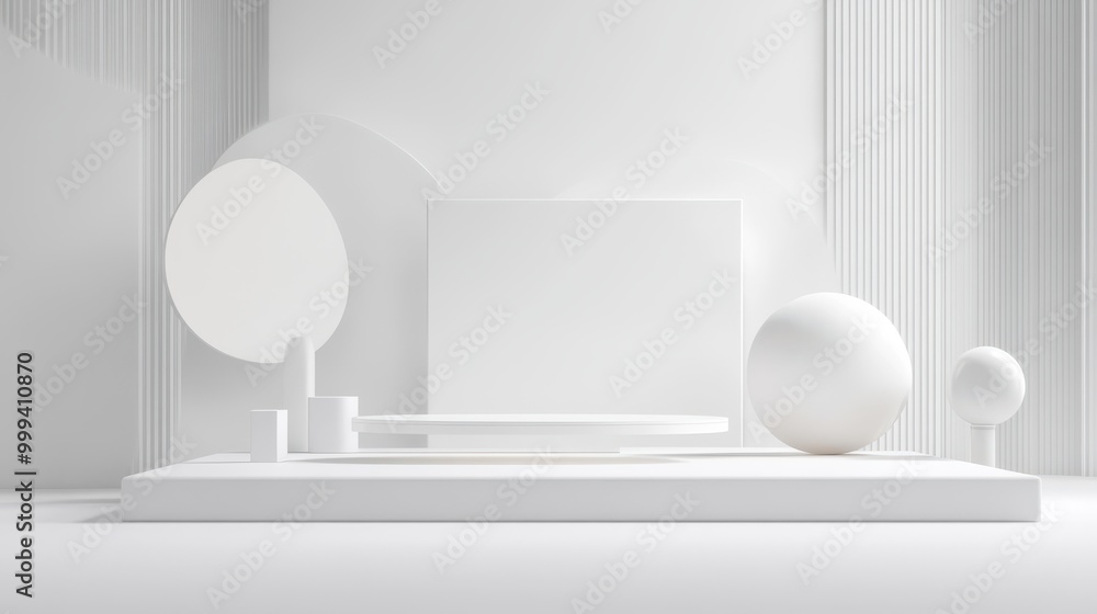 Aufkleber interactive buttons and menu designs arranged over a minimalist white backdrop for an intuitive feel
