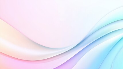 Fototapeta premium Minimalist abstract background with soft pastel gradients. Gentle transitions between pinks, blues, and greens for a fresh, modern look.