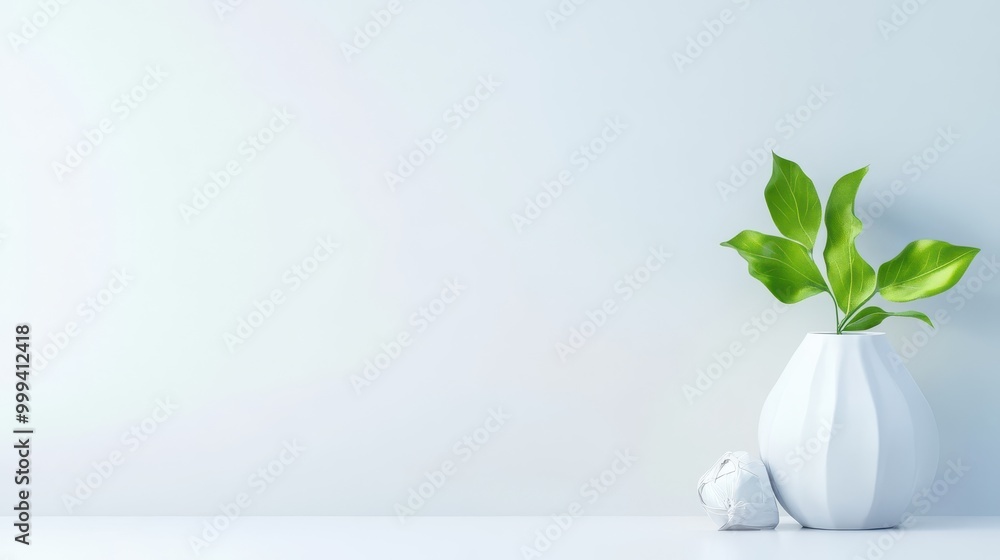 Poster plain white background with minimal distractions, allowing focus on the foreground subject.