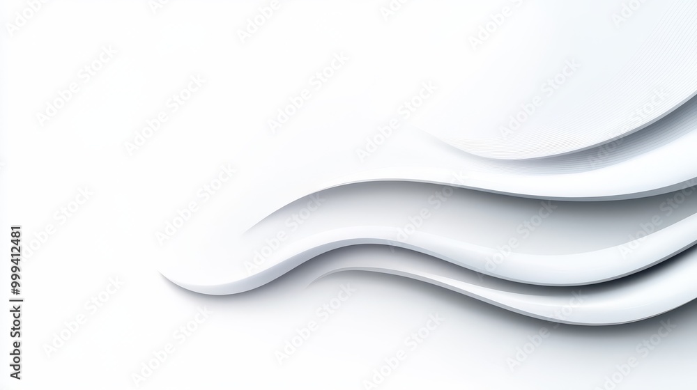 Poster plain white background with light shadows at the bottom for subtle depth, ideal for modern design el
