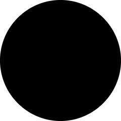 Circle Icon Glyph Style. Simple Geometric Shapes Vector Illustration.