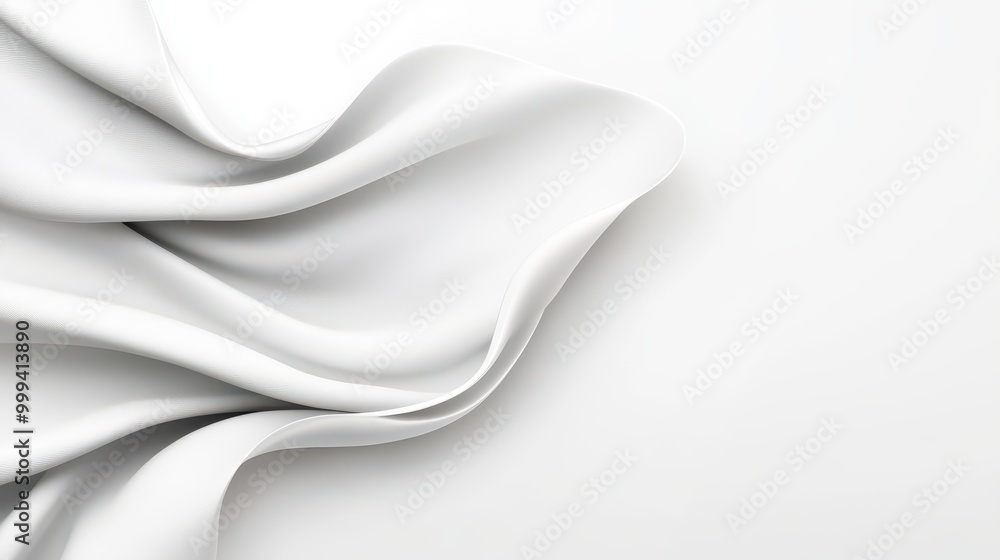 Poster solid white background with faint, soft shadows at the edges to add dimension and focus to the centr