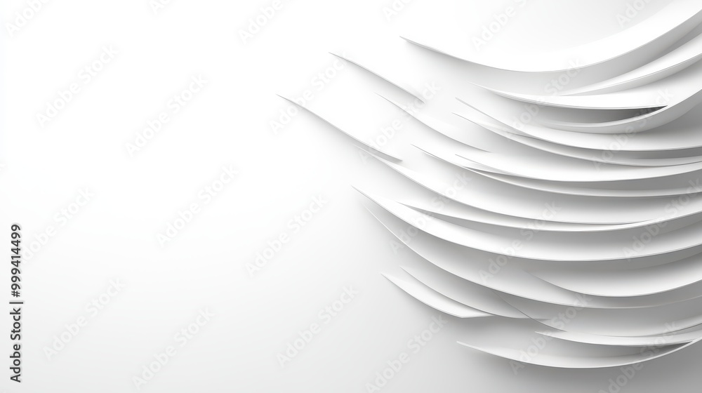 Poster white background with a minimalist layout featuring delicate, faint lines for modern design projects