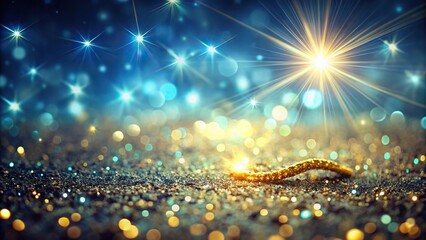 Abstract background with sparkling worm's eye view pattern