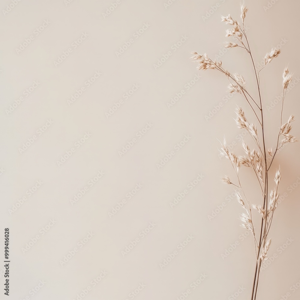 Poster minimalist quote on a plain beige background with elegant thin lettering, creating a calm and clear 
