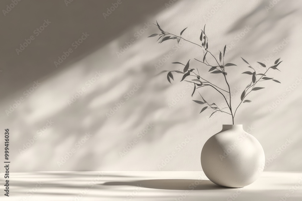 Poster minimalist quote on a plain, muted background with soft shadowing, creating a calm and simple visual
