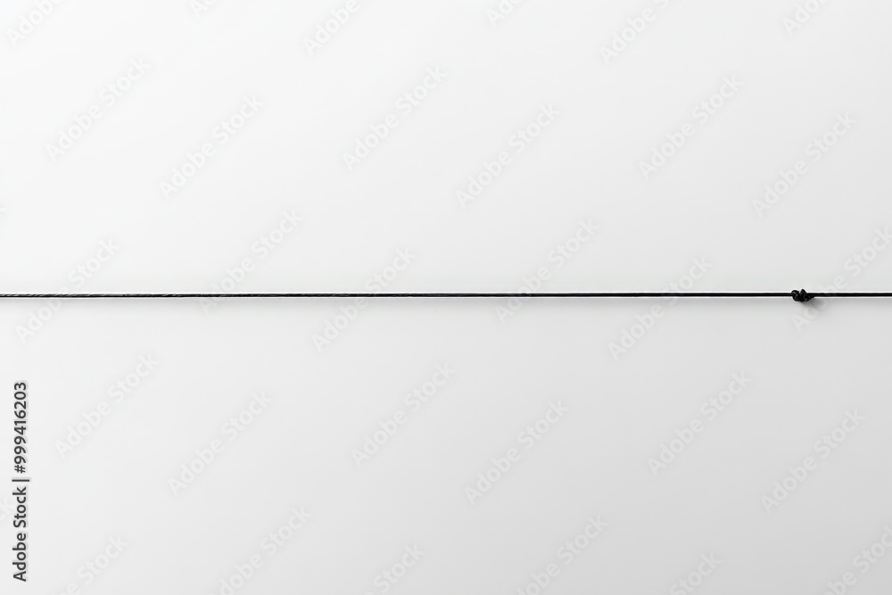 Poster minimalist quote with a single black line separating text on a white background, creating a strong, 