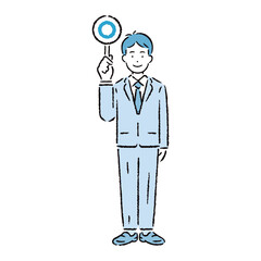 正解を説明するスーツを着た男性