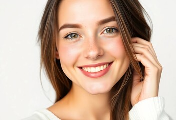 Naklejka premium Natural Smiles and Radiant Beauty