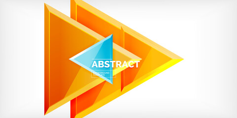 Triangle glass shapes geometric abstract background. Vector Illustration For Wallpaper, Banner, Background, Card, Book Illustration, landing page