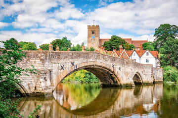 Medieval bridge over the River Medway at Aylesford
