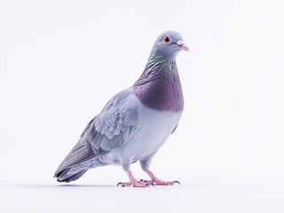 Naklejka premium Pigeon isolated on white background