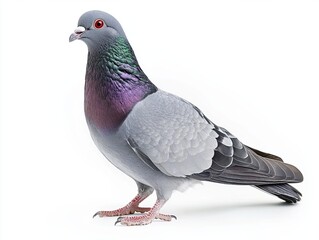 Naklejka premium Pigeon isolated on white background