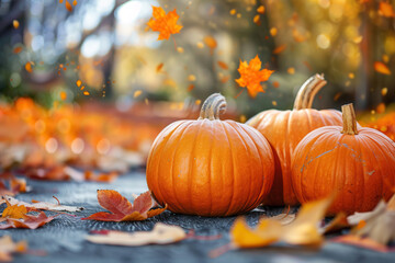 Beautiful greeting card with bright holiday composition for happy joy celebrate Thanksgiving