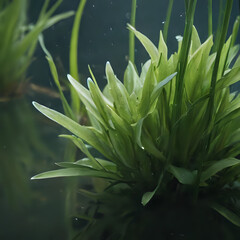 Obraz premium a plant that is growing in the water