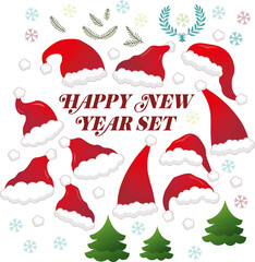 set of christmas banners