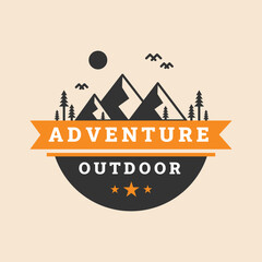 Modern Adventure Outdoor Logo Design