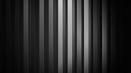 Subtle interplay of light and shadow on vertical black panels creating a modern aesthetic