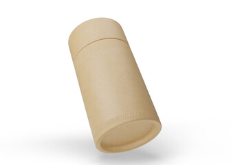 Tea Paper Tube Package Mockup