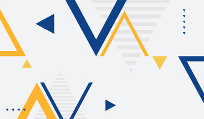 Blue and yellow abstract geometric background vector illustration