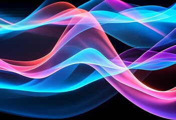 Naklejka premium waves of light