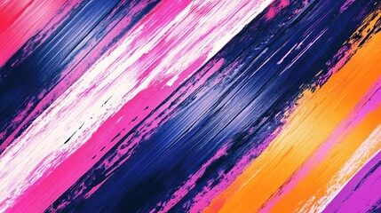 Colorful abstract brush strokes creating a vibrant backdrop in dynamic patterns