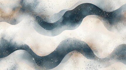 Fototapeta premium Abstract waves in soft colors and textures create soothing artwork for decor