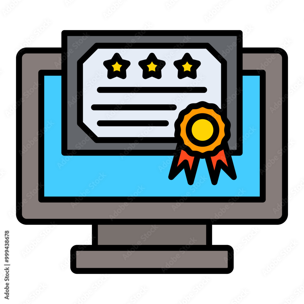 Wall mural Certificate Icon