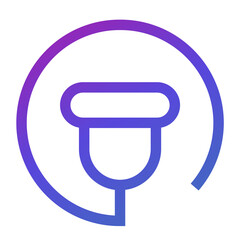 ultrasound, sonography logo, line icon