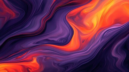 Obraz premium Vibrant Dynamic Abstract Swirls of Color