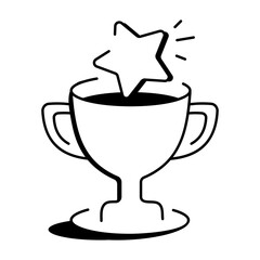 Reward icon in drawing style 
