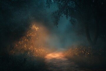 fire burning in the forest